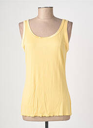 Débardeur stretch sans manche jaune SOYACONCEPT femme