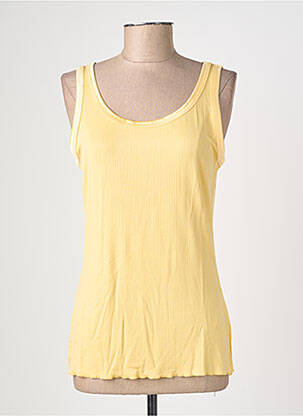 Débardeur stretch sans manche jaune SOYACONCEPT femme