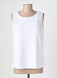Débardeur coupe droite sans manche blanc STREET ONE femme