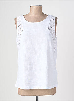Débardeur coupe droite sans manche blanc STREET ONE femme