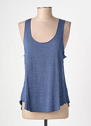 Débardeur coupe droite sans manche bleu MINDELO BAY femme