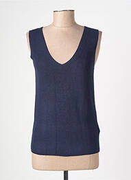 Débardeur coupe droite sans manche bleu STREET ONE femme