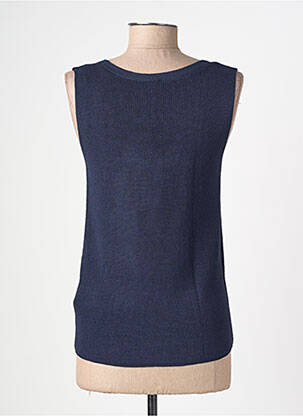 Débardeur coupe droite sans manche bleu STREET ONE femme