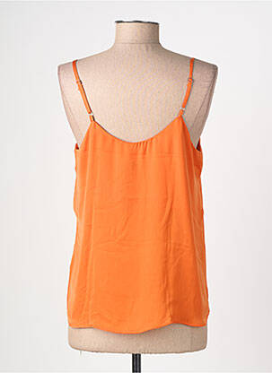 Top manches bretelles ajustables fines bretelles orange GEISHA femme