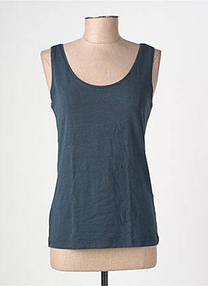 Débardeur stretch sans manche bleu STREET ONE femme