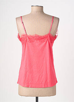 T-shirt coupe cintrée fines bretelles rose GARCIA femme