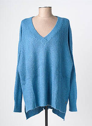 Pull coupe droite manches longues bleu LES TROPEZIENNES PAR M.BELARBI femme