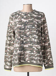 Sweat-shirt manches longues manches longues vert STREET ONE femme