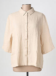 Chemisier coupe droite manches longues beige STREET ONE femme