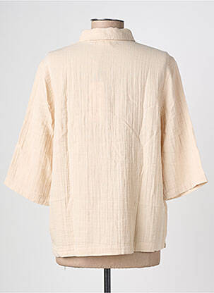 Chemisier coupe droite manches longues beige STREET ONE femme