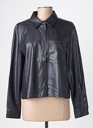 Chemisier coupe droite manches longues noir STREET ONE femme