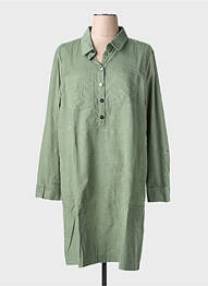 Robe mi-longue manches longues manches longues vert STREET ONE femme