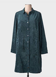 Robe mi-longue manches longues manches longues vert STREET ONE femme