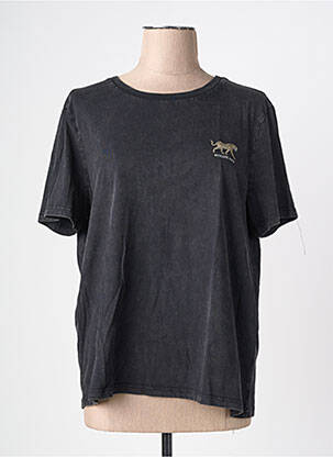 T-shirt coupe droite manches courtes noir GARCIA femme