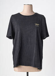 T-shirt coupe droite manches courtes noir GARCIA femme