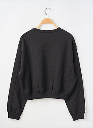 Sweat-shirt broderie manches longues noir MAYORAL fille