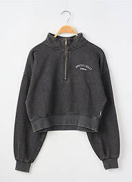 Sweat-shirt manches longues manches longues noir GARCIA fille