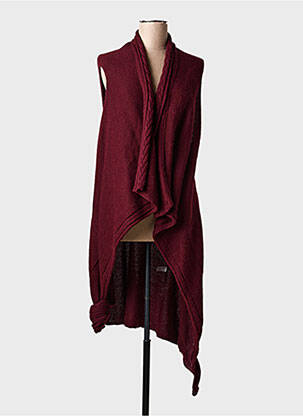 Gilet sans manche col v rouge ESCORPION femme