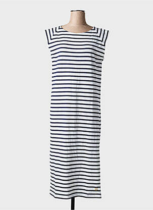 Robe longue manches courtes manches courtes bleu ARMOR LUX femme