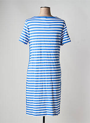 Robe mi-longue manches courtes manches courtes bleu OLSEN femme