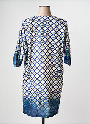 Tunique manches courtes légère et transparente bleu FRANCK ANNA femme