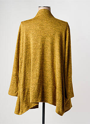 Gilet manches longues stretch jaune FRANCK ANNA femme