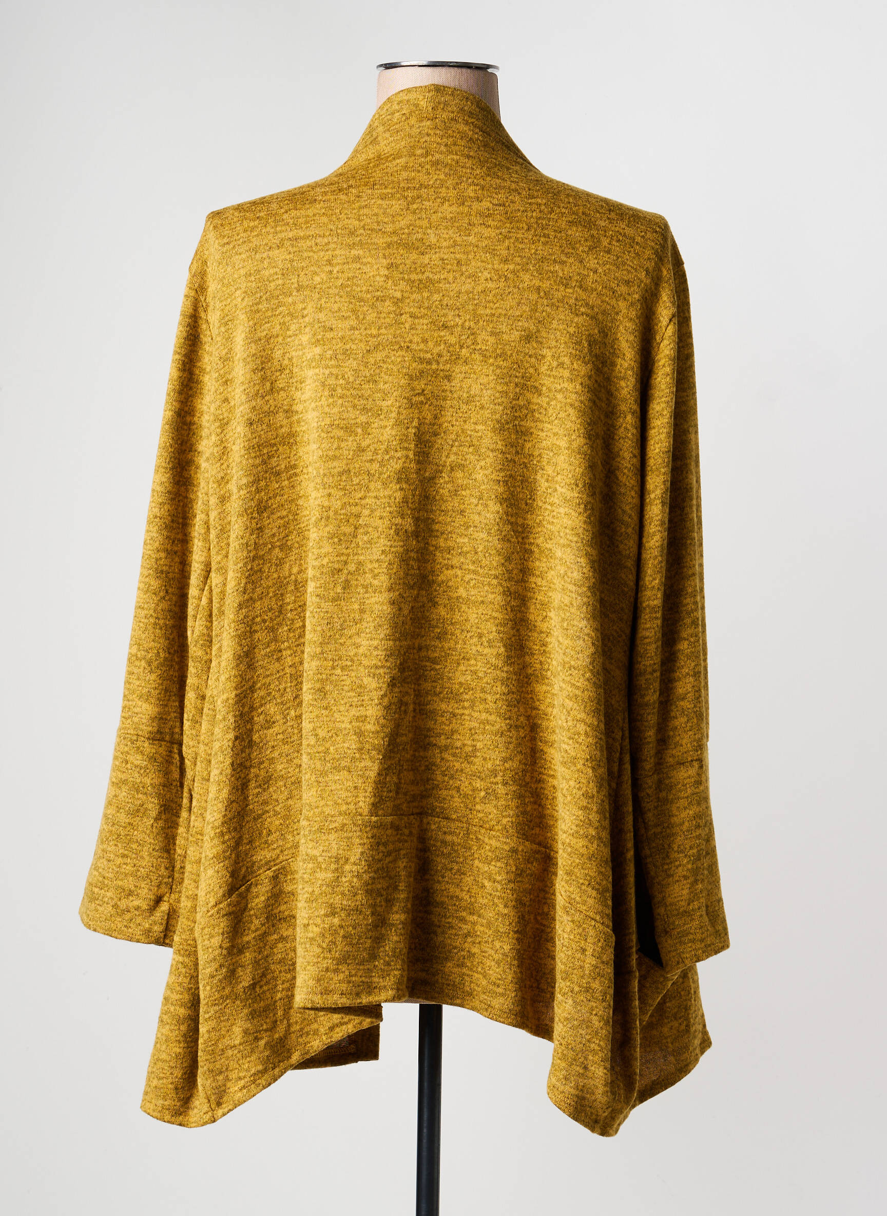 Gilet manches longues stretch jaune FRANCK ANNA femme