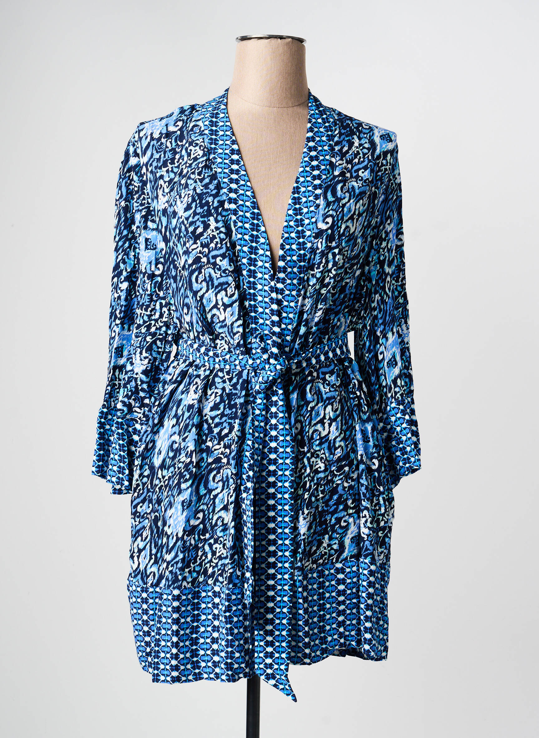 Veste kimono manches longues bleu OLSEN femme