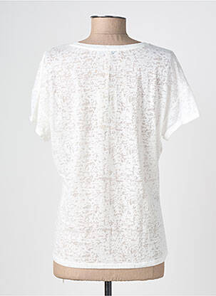 T-shirt sérigraphie manches courtes blanc GARCIA femme