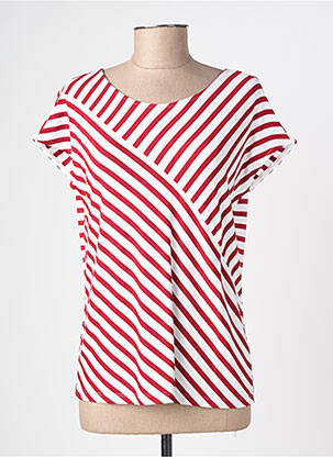 T-shirt stretch manches courtes rouge STREET ONE femme
