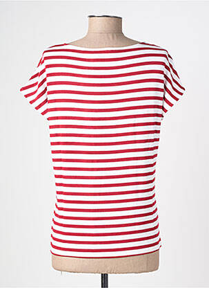 T-shirt stretch manches courtes rouge STREET ONE femme