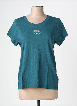 T-shirt coupe cintrée manches courtes vert LE TEMPS DES CERISES fille