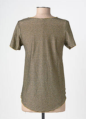 T-shirt stretch manches courtes or MINDELO BAY femme