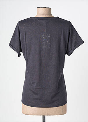 T-shirt sérigraphie manches courtes gris GARCIA femme