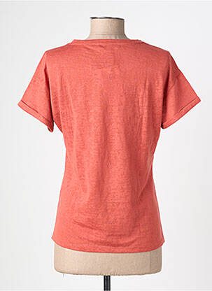 T-shirt sérigraphie manches courtes rouge GARCIA femme