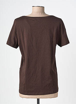 T-shirt sérigraphie manches courtes marron STREET ONE femme