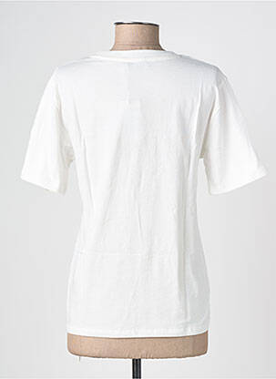 T-shirt stretch manches courtes blanc GEISHA femme