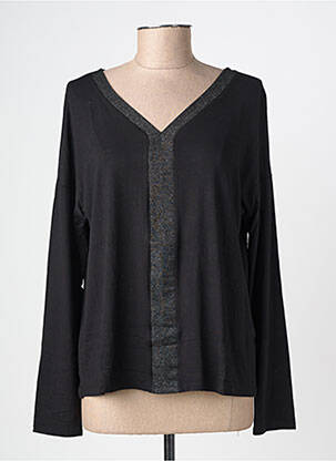 Top stretch manches longues noir STREET ONE femme