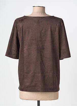 T-shirt stretch manches courtes marron STREET ONE femme