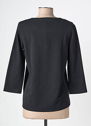 Top tissage crêpe manches longues noir GARCIA femme