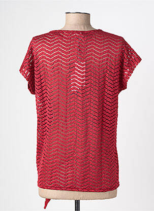 T-shirt stretch manches courtes rouge STREET ONE femme