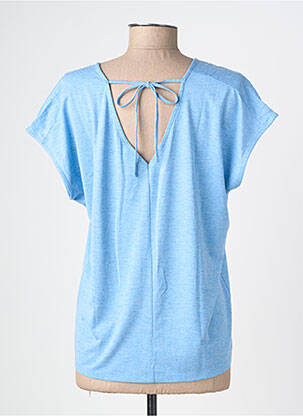 Top stretch manches courtes bleu GARCIA femme