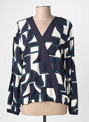 Blouse imprimé fantaisie manches longues bleu STREET ONE femme
