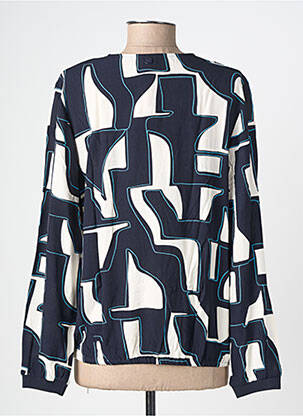 Blouse imprimé fantaisie manches longues bleu STREET ONE femme
