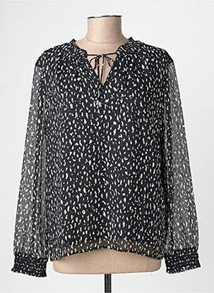 Blouse imprimé fantaisie manches longues noir STREET ONE femme