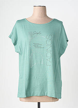 T-shirt sérigraphie manches courtes vert STREET ONE femme