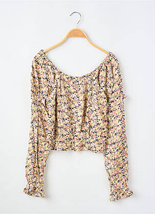 Blouse manches longues manches longues jaune GARCIA fille