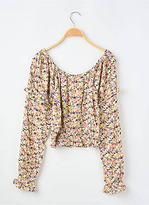 Blouse manches longues manches longues jaune GARCIA fille