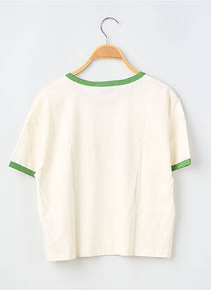 T-shirt stretch manches courtes vert LE TEMPS DES CERISES fille
