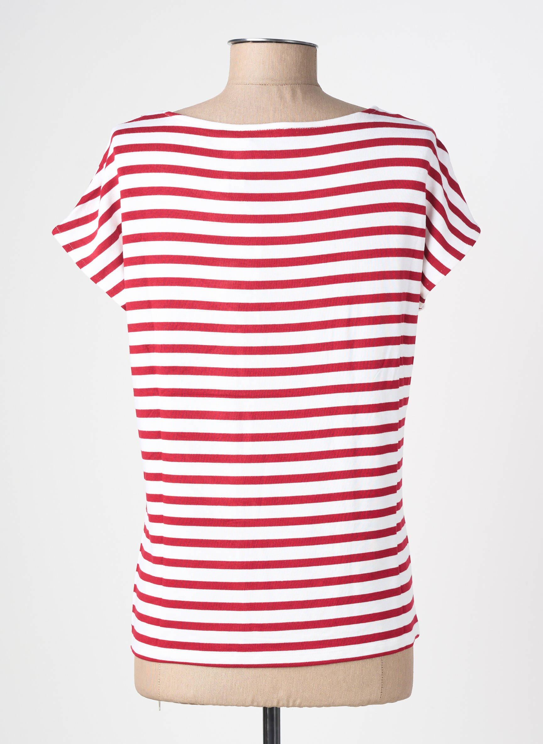 T-shirt stretch manches courtes rouge STREET ONE femme
